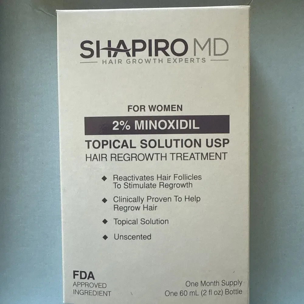 Women's Hair Regrowth Kit: Shampoo, Conditioner, 2% Minoxidil, Leave-In Foam